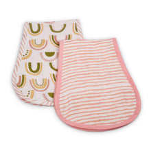 Load image into Gallery viewer, You are my Sunshine & I'm Peachy Burp Cloths (set of 2)